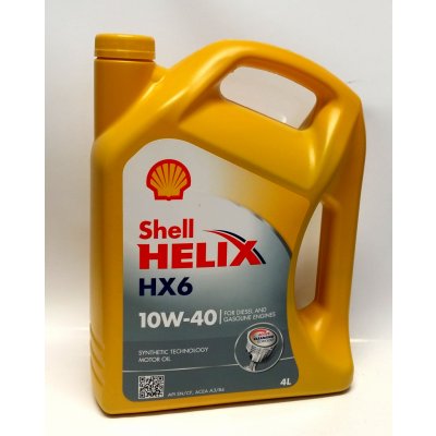 Shell Helix HX6 10W-40 4 l – Zboží Mobilmania