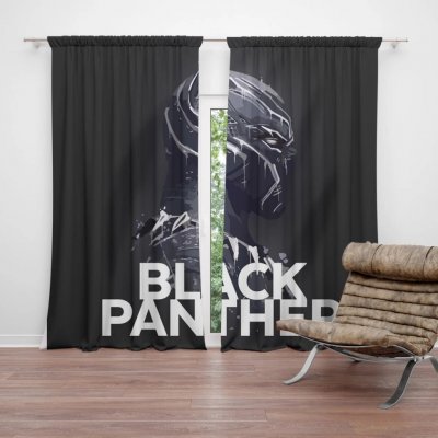 Sablio Závěs BLACK PANTHER Scrape: 2ks 140x250cm – Hledejceny.cz