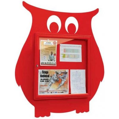 PROCITY Venkovní vitrína Sova 6 x A4, červená | Zboží Auto