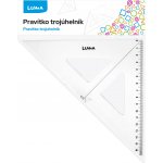 LUMA trading s.r.o. pravítko trojúhelník s ryskou, transparentní 662035 – Zboží Živě