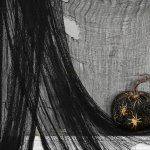 Family Halloweenský černý dekorační závěs z textilu 180 × 75 cm – Hledejceny.cz