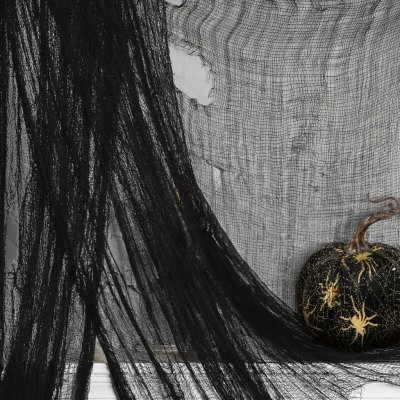 Family Halloweenský černý dekorační závěs z textilu 180 × 75 cm – Hledejceny.cz