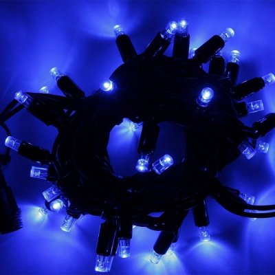 Vánoční HIGH PROFI LED řetěz 10 m propojovatelný, 80 LED, stále svítící, 230V Modrá – Hledejceny.cz