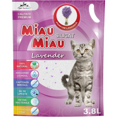Miau Miau Premium silikátová Lavanda 3,8 l – Zboží Mobilmania