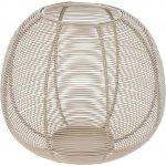 H&L Svícen Sphere 19×15 cm. drátěný, béžový – Sleviste.cz