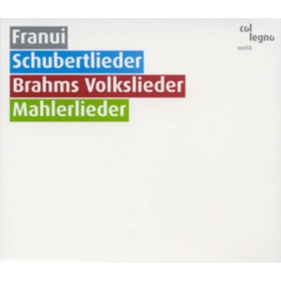 Brahms Johannes - Schubertl - Lieder / Brahms - Volkslieder / Mahler - Lieder CD – Hledejceny.cz