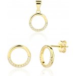 JVD Moderní pozlacená sada šperků SVLS0135SJ6GO00 – Zboží Dáma