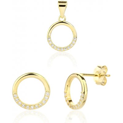 JVD Moderní pozlacená sada šperků SVLS0135SJ6GO00 – Zboží Dáma