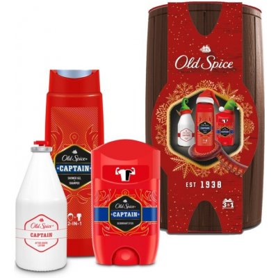 Old Spice Captain deostick 50 ml + sprchový gel 250 ml + voda po holení 100 ml + barel dárková sada – Zbozi.Blesk.cz