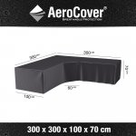 Aerocover Obal na rohovou sedací soupravu XL ve tvaru L, ROVNORAMENNÁ 300x300x100x70 cm – Hledejceny.cz