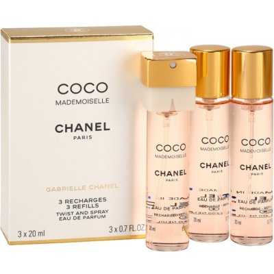 Chanel Coco Mademoiselle parfémovaná voda dámská 3 x 20 ml náplň – Zboží Mobilmania