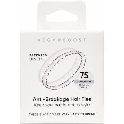 Veganboost Gumičky do vlasů - proti lámání vlasů - transparentní – Zboží Dáma