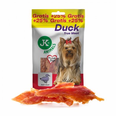 JK ANIMALS sušené kachní maso masový pamlsek 100 g – Sleviste.cz