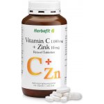 Herbafit Vitamín C 1000 mg + Zinek 10 mg postupné uvolňování 180 tablet – Hledejceny.cz