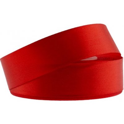 Stuha saténová 25mm/32m red (červená) – Zboží Mobilmania