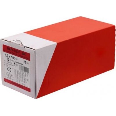 HPM TEC RAPI-TEC SK 8,0x100/50+R (balení 50 ks) - stavební vruty do dřeva, polozávit, pozink, talířová hlava, TORX T40 – Hledejceny.cz
