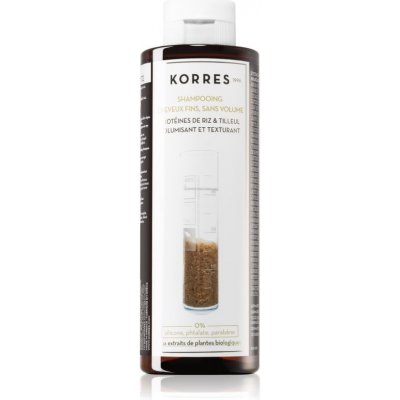 Korres Hair Rice proteins and Linden šampon pro jemné vlasy 250 ml