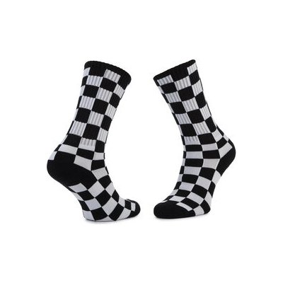 Vans By Checkerboard Crew Vysoké dětské ponožky Black/White – Zboží Mobilmania