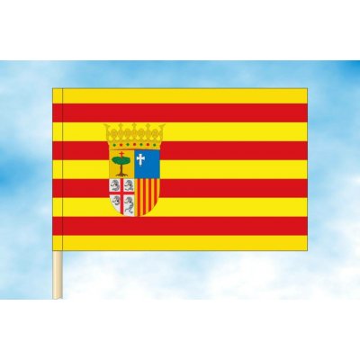 LIBEA, s.r.o. Aragonie vlajka Rozměr: 150×225 cm, Uchycení: Návlek na žerď – Hledejceny.cz