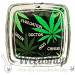 WeedShop Skleněný hranatý popelník Child Leaves Child Leaves 1 – Zboží Dáma