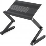 Stolek na laptop nastavitelný s větracími štěrbinami - černý – Sleviste.cz