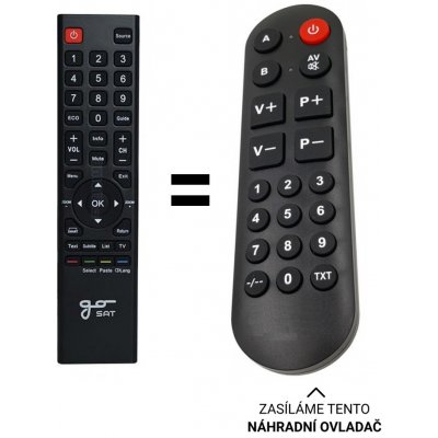 Dálkový ovladač Senior GoSAT GS3210E – Hledejceny.cz