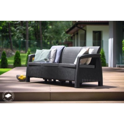 Keter Corfu Love Seat Max grafit – Zboží Mobilmania