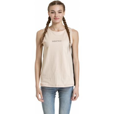 Meatfly dámské tílko Hailey Tapioca / Black – Zboží Dáma