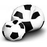 FITMANIA Fotbalový míč XXL+ podnožník Vzor: 01 bílo-černá – Zboží Mobilmania