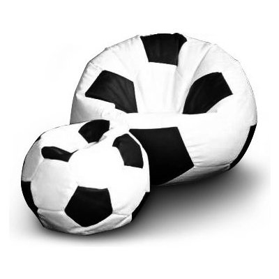 FITMANIA Fotbalový míč XXL+ podnožník Vzor: 01 bílo-černá – Zboží Mobilmania
