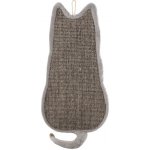 Škrábací deska FLAMINGO Greta silueta kočky 34 x 3,5 x 90 cm – Zboží Dáma