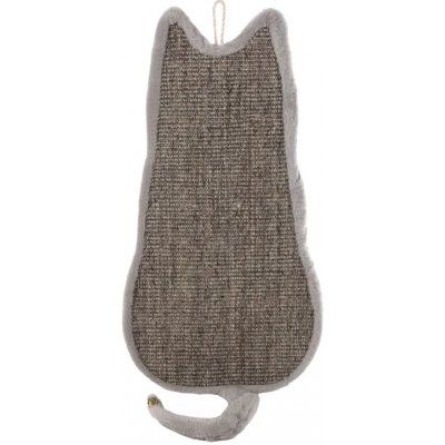 Škrábací deska FLAMINGO Greta silueta kočky 34 x 3,5 x 90 cm – Zboží Dáma