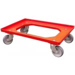 Vozík pod přepravky 600*400 mm, 2 otočná a 2 pevná kolečka – Hledejceny.cz