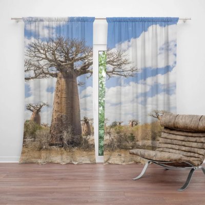 Závěsy Strom: 2 ks - 140x250 cm - Sablio – Hledejceny.cz