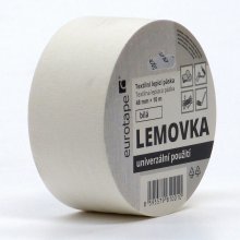 Eurotape Lemovka textilní lepicí páska 48 mm x 10 m bílá T1101