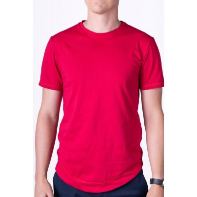 nanoSPACE by LADA Červené minimalistické pánské tričko LUKAS
