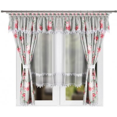 BytoTex Hotová záclona se závěsem LG171, 400x160 cm – Zboží Mobilmania