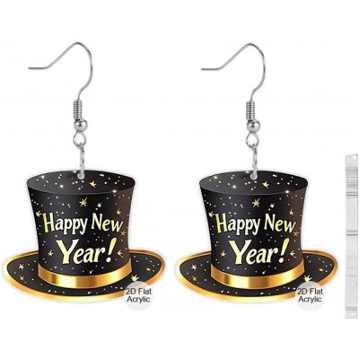 dovoz Náušnice Happy New Year – Zboží Dáma