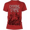 Pánské tričko s potiskem Cannibal Corpse tričko Pile Of Skulls 2018 red