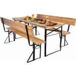 Pivní zahradní set PORTER - stůl + 2 lavice – Sleviste.cz