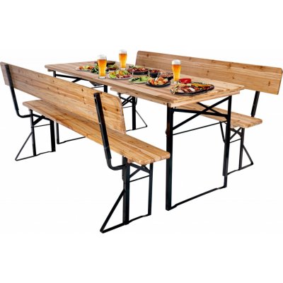 Pivní zahradní set PORTER - stůl + 2 lavice – Sleviste.cz