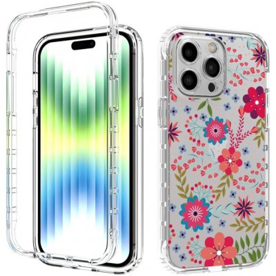 Pouzdro PROTEMIO 49227 DUAL ART Odolný kryt Apple iPhone 14 Pro Max FLOWERS – Zbozi.Blesk.cz