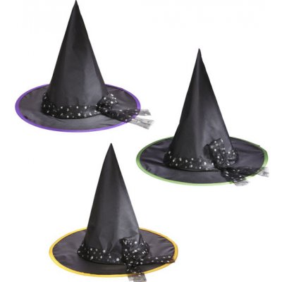 Widmann Černý čarodějnický klobouk Žlutá – Sleviste.cz