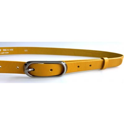 Penny Belts dámský kožený opasek 20-175-32 žlutý – Zboží Mobilmania