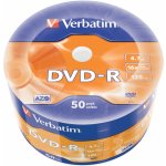 Verbatim DVD-R 4,7GB 16x WRAP Bulk, 50ks (43788) – Zboží Mobilmania