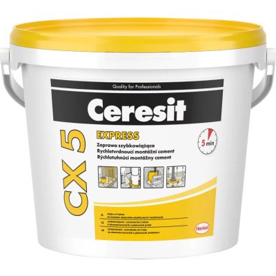 Rychletvrdnoucí montážní cement - Ceresit CX 5 - 5 kg – Sleviste.cz
