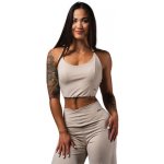 Nebbia Deni x Sportovní tank top 309 cream – Zboží Dáma