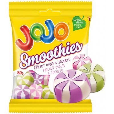 Jojo Smoothies želé bonbóny s jogurtovo-ovocnými příchutěmi 80 g
