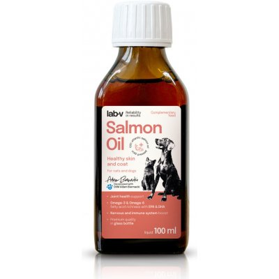 LAB V Lososový olej obohacený o vitamíny 100 ml – Hledejceny.cz