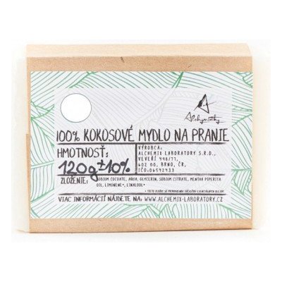 Alchymistky 100% kokosové mýdlo na praní pevné bez vůně 1 kg – HobbyKompas.cz